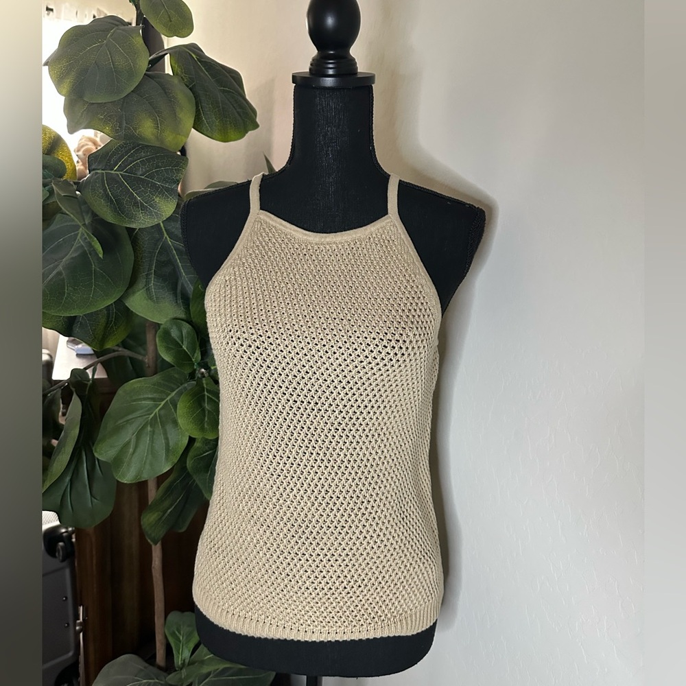 Light mocha Knit Tank Top